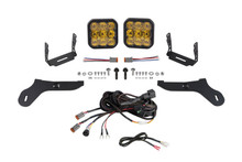 Diode Dynamics 17-20 Ford Raptor SS5 Bumper LED Pod Light Kit - Yellow Pro Combo - DD7349