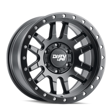 Dirty Life 9309 Canyon Pro 17x9/5x127 BP/-38mm Offset/71.5mm Hub Matte Black Wheel - Beadlock - 9309-7973MB38