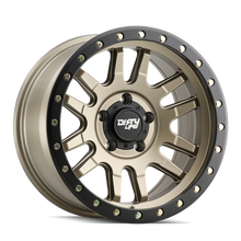 Dirty Life 9309 Canyon Pro 17x9/5x127 BP/-12mm Offset/71.5mm Hub Satin Gold Wheel - Beadlock - 9309-7973MGD12