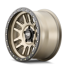 Dirty Life 9309 Canyon Pro 17x9/6x139.7 BP/0mm Offset/106mm Hub Satin Gold Wheel - Beadlock - 9309-7983MGD0