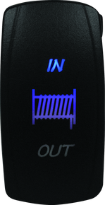 DragonFire Racing Lighted Switch Winch In/Out Blue - 521373