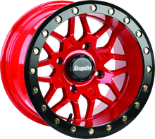 DragonFire Racing Typhon Wheel 15X10 4/137 5+5 +0 Machined Red - 523209