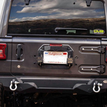 DV8 Offroad 18-22 Jeep Wrangler JL Spare Tire Delete Kit w/Light Mounts - TSJL-03