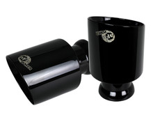 aFe MACH Force-XP 4-1/2in Black OE Replacement Exhaust Tips - 15-19 Dodge Charger/Hellcat - 49C32068-B