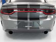 aFe MACH Force-XP 4-1/2in Black OE Replacement Exhaust Tips - 15-19 Dodge Charger/Hellcat - 49C32068-B