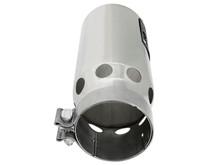 aFe SATURN 4S 4in SS Intercooled Exhaust Tip - Polished 4in In x 5in Out x 12in L Bolt-On - 49T40501-P122