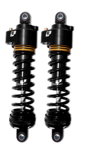 Progressive Harley Ultra Low-QPS 944 Series Shocks, 12.5in, 11in Ride Height Standard - Black / Gol - 944-4001UL-QPS