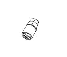 Project Kics Spare Lock Key for Leggdura Racing Shell Type Lock Lugs (num 1124) - WA751124