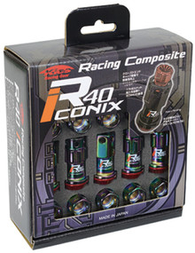 Project Kics 12x1.25 R40 Iconix Lock & Lug Nuts - Neo Chrome w/o Cap (16+4 Locks) - WRI13NK