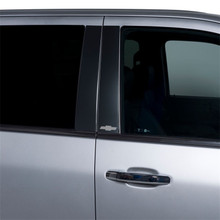 Putco 19-20 GMC Sierra Dbl / Crew Cab - GMC Etching (Black Platinum) Black Platinum Pillar Posts - 402670BPGM-2