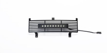 Putco 15-19 Chevy Silv HD SS Black Bar Design Bumper Grille Insert w/ Curved Flush 10in Light Bar - 87195L