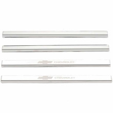 Putco 14-18 Chevy Silv LD - Regular Cab w/ CHEVROLET Etching (4pcs) SS Door Sills - 95171GM-1