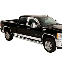 Putco 07-13 GMC Sierra Reg Cab 6.5 Short Box - 6in Wide - 12pcs Stainless Steel Rocker Panels - 9751209