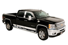 Putco 07-13 GMC Sierra Reg Cab 6.5 Short Box - 6in Wide - 12pcs Stainless Steel Rocker Panels - 9751209