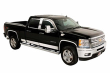 Putco 04-08 Ford F-150 Crew Cab 6.5 Short Box - 7in Wide - 12pcs Stainless Steel Rocker Panels - 9751408