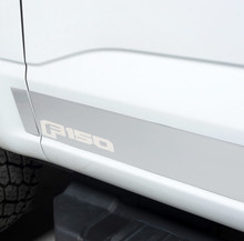 Putco 2021 Ford F-150 Super Cab 8ft Long Box Ford Licensed SS Rocker Panels (4.25in Tall 12pcs) - 9751472FD