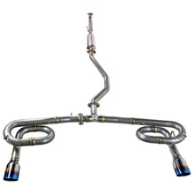 Remark 2022+ Honda Civic Sport Sedan (FE2) Catback Exhaust - Dual Burnt Stainless Steel Tips - RK-C2063H-11T