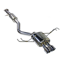 REMARK 24+ Toyota GR Corolla Dual Center Exit w/ Resonator Stainless Steel Catback Exhaust - RK-C2076T-05C