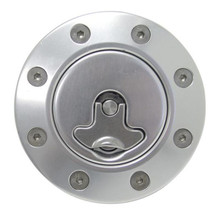 Ridetech 66-67 Chevy Nova Locking Gas Cap (Clear Anodized) - 81000039