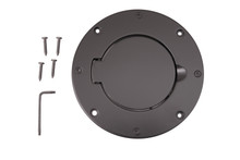 Rugged Ridge Non-Locking Gas Cap Door Black 97-06 Jeep Wrangler - 11425.02