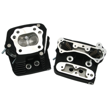 S&S Cycle 84-99 Performance Replacement Low Compression 76cc Cylinder Heads - Wrinkle Black - 106-6064