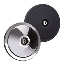 S&S Cycle Domed Bobber Air Cleaner Cover w/ Machined Highlights - Black - 170-0124