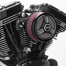 S&S Cycle 2017+ M8 Models w/ Stock Throttle Body Stealth Air Cleaner Kit w/ Tri-Spoke Cover - 170-0392C