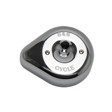 S&S Cycle Stealth Applications Teardrop Air Cleaner Cover - Chrome - 170-0530