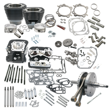 S&S Cycle 2007 BT w/ Balancer 124in Hot Set Up Kit - Wrinkle Black - 900-0569