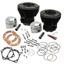 S&S Cycle 66-84 BT 3-31/32in Stroke 3-7/16in Bore 9.0 To 1 Compression Cylinder Kit - Gloss Black - 91-9012
