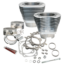 S&S Cycle 07-17 BT 117in Big Bore Cylinder Kit - Silver - 910-0213