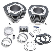 S&S Cycle 99-06 BT 98in Bolt-In Big Bore Kit - Wrinkle Black - 910-0481