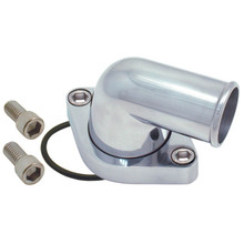 Spectre Chevy 90 Degree Swivel Water Neck - Polished Aluminum - 4933