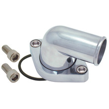 Spectre Chevy 90 Degree Swivel Water Neck - Polished Aluminum - 4933