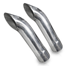 Stainless Works Extended Turn Down Tips- 2 1/4in ID Inlet 2 1/4in Body - 7070225