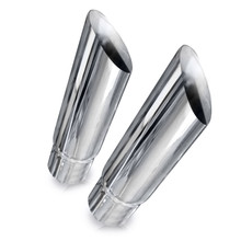 Stainless Works Angle Cut Resonator Tips 2 1/4in ID Inlet 3in Body - 770225