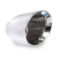Stainless Works Conical Double Wall Slash Cut Exhaust Tip - 5in Body 3in Inlet 6-1/4in length - 787300