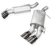 Stainless Works 16-21 Camaro SS 3in Redline SW Connect Axle Back w/Valve - 4in Quad Black Tips - CA16RVMKPRBC