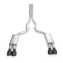 Stainless Works 2020 Ford GT500 Legend Catback H-Pipe Exhaust Factory Connect - Black Tips - GT500CBHFCLB