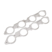 Stainless Works BBC Round Port 304SS Exhaust Flanges 2-3/8in Primaries (Raised Port Heads Only) - HFBBCH238RSD