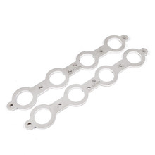 Stainless Works Chevrolet LS1/LS6 Round Port Header 304SS Exhaust Flanges 2in Primaries - HFLS1200