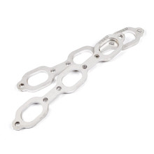 Stainless Works Mopar 3.5L V6 Flat Oval Port Header 304SS Exhaust Flanges 1-5/8in Primaries - HFMOP35V6163