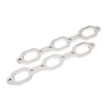 Stainless Works Mopar 3.5L V6 Flat Oval Port Header 304SS Exhaust Flanges 1-5/8in Primaries - HFMOP35V6163