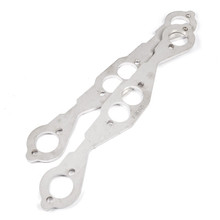 Stainless Works Small Block Chevy Round Port Header 304SS Exhaust Flanges 1-5/8in Primaries - HFSBC1625