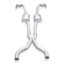 Stainless Works 62-67 Chevy Nova 3in Catback w/ X-Pipe Turbo Chambered Mufflers 3in Cores - NVSBC3CB