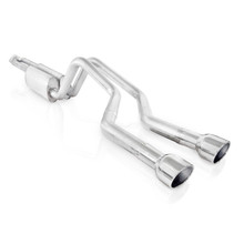 Stainless Works 2006-09 Trailblazer SS 6.0L 2-1/2in Chambered Exhaust Y-Pipe Center Bumper Exit - TBTDCBCO