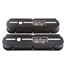 Edelbrock Valve Cover Racing Series Ford 289-302-351W CI V8 Tall Black - 41653