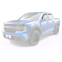EGR 2022+ Ford Maverick In Channel Window Visors Front/Rear Set - Matte Black Crew Cab - 573595