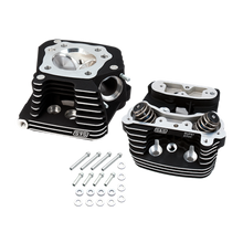 S&S Cycle 84-99 BT Super Stock Cylinder Head Kit For 3-1/2in and 3-5/8in Bore - Wrinkle Black - 90-1504