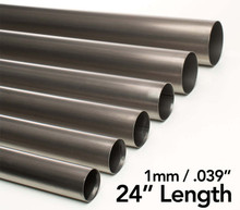 Ticon Industries 2.13in Diameter 24in Length 1mm/.039in Wall Thickness Titanium Tube - 102-05423-0000